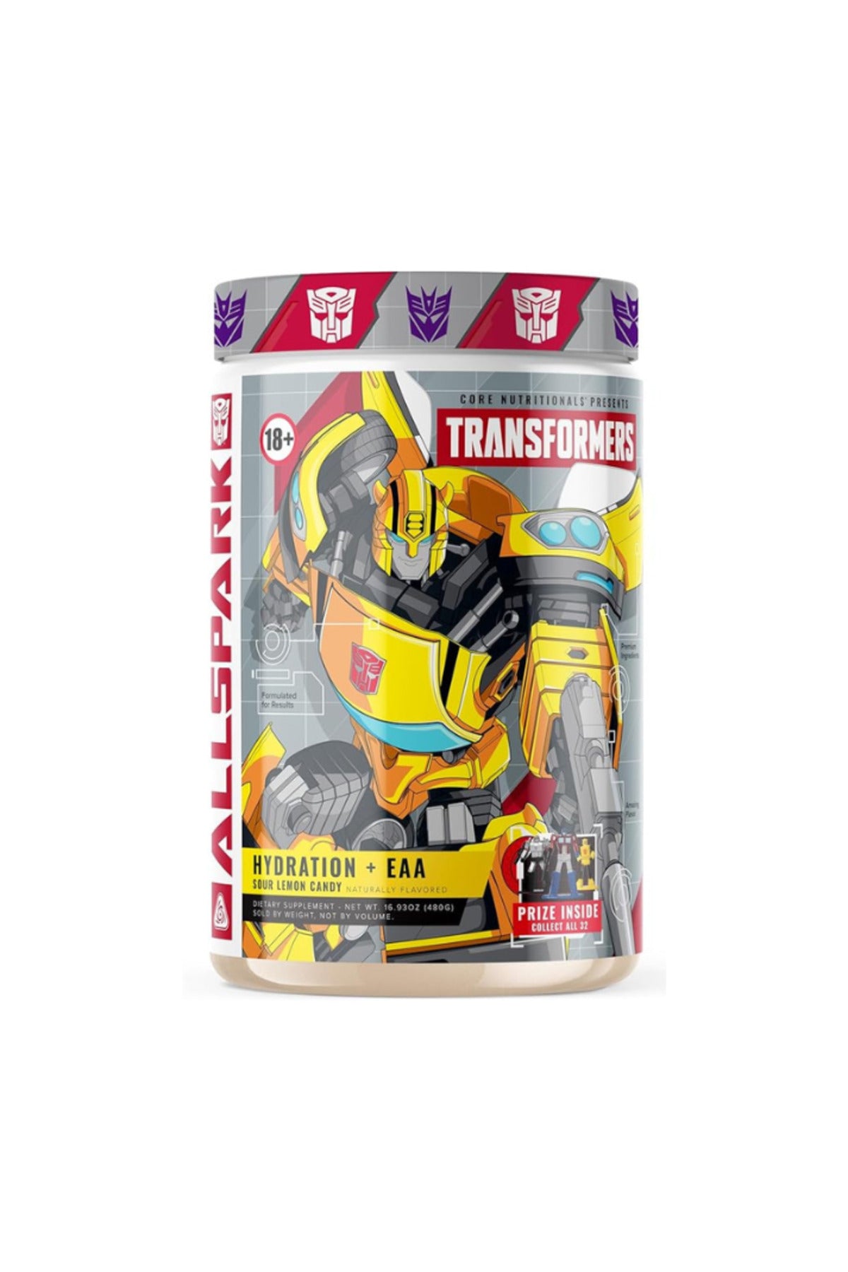 Core Nutritionals AMINOS & HYDRATION TRANSFORMERS ALLSPARK (EAA + Hydration) Sour Lemon Candy (Bumblebee)