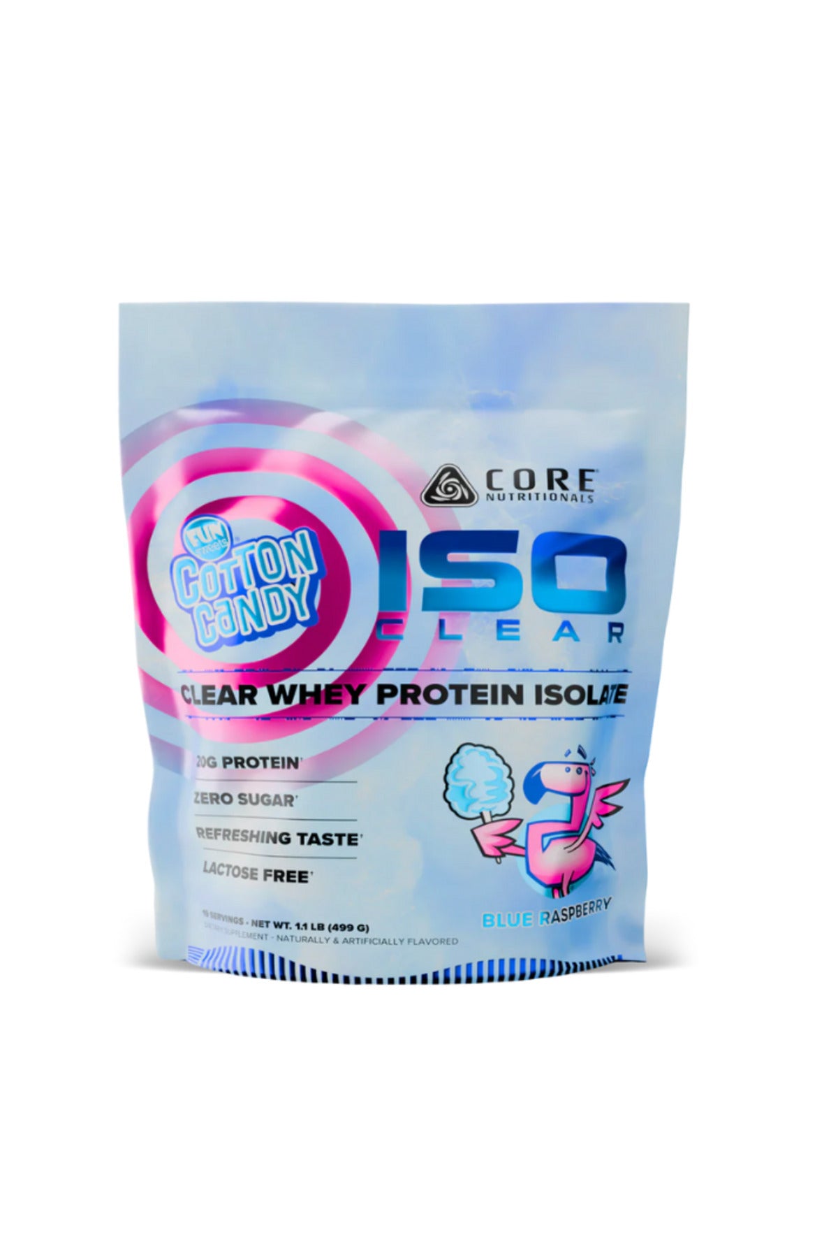 Core Nutritionals PROTIEN ISO Clear 1.1lb (100% Isolate) Fun Sweets Blue Raspberry