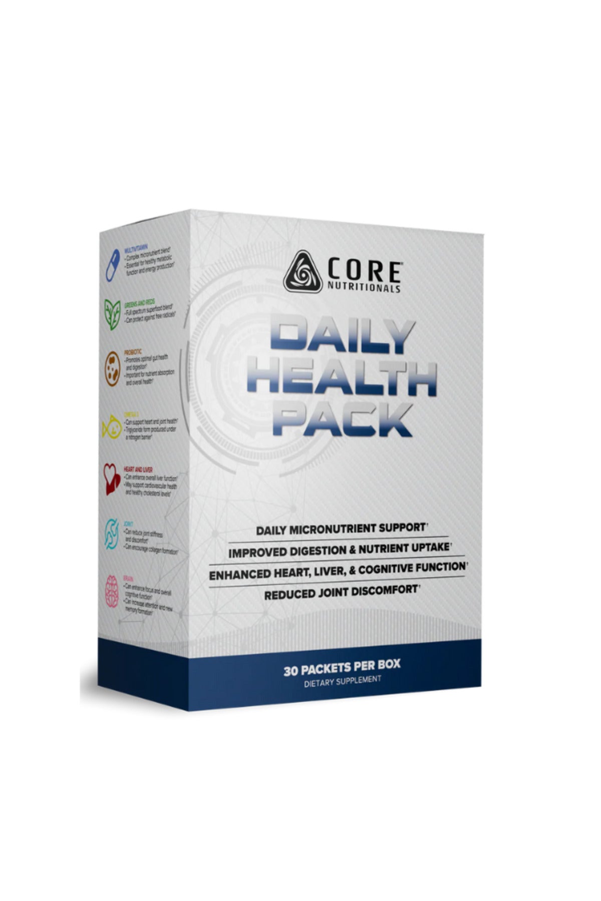 Core Nutritionals WELLNESS Daily Health Pack 30 Packets