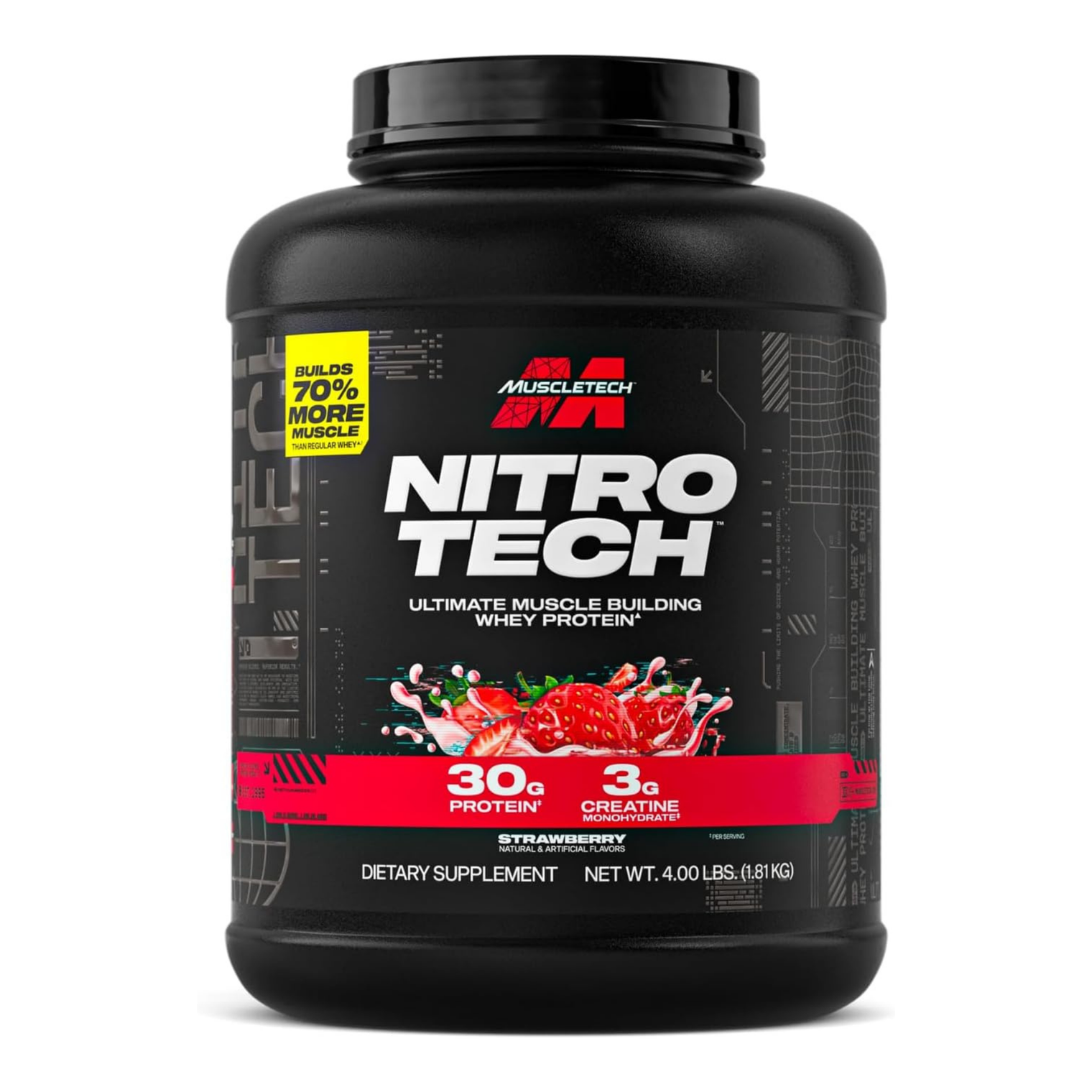 MuscleTech Nitro Tech Strawberry 4lbs US (RB)