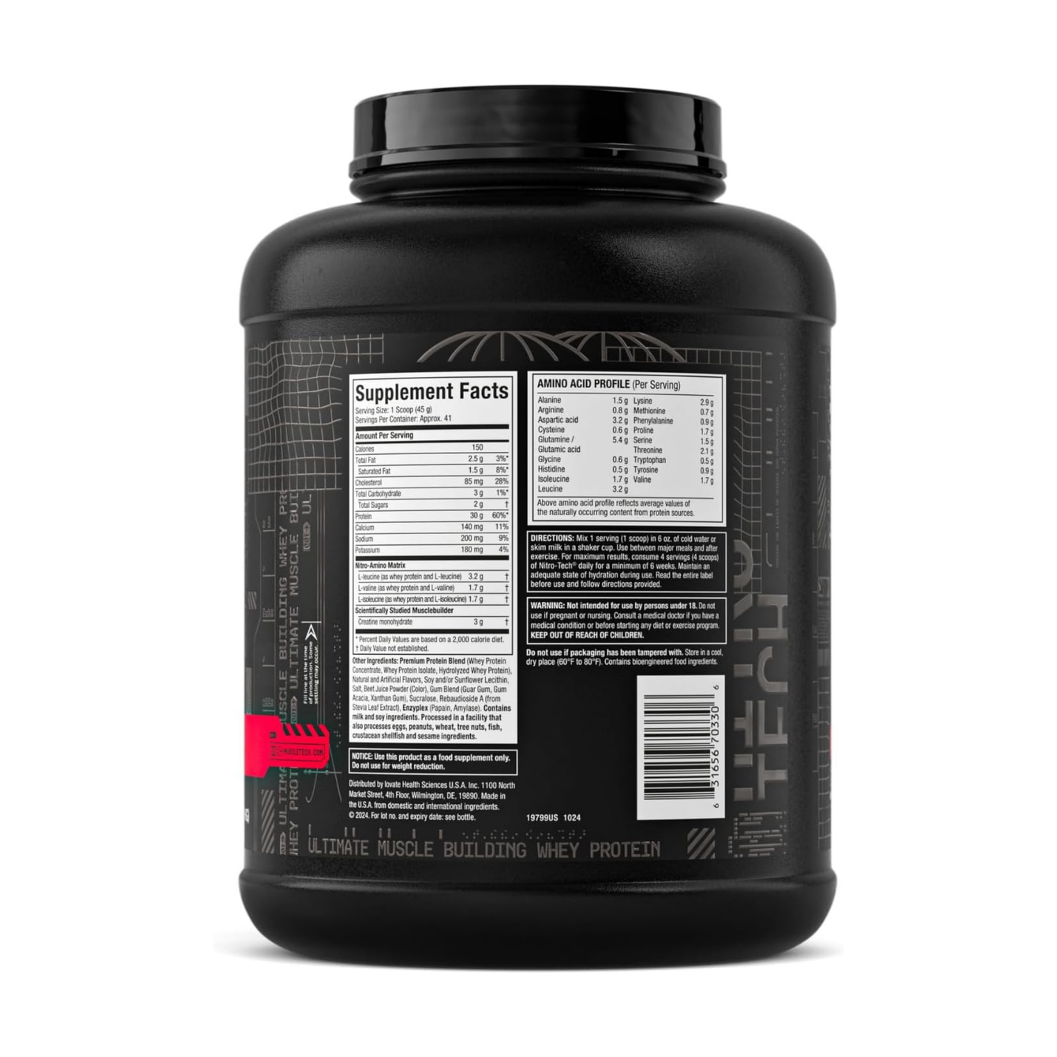 MuscleTech Nitro Tech Strawberry 4lbs