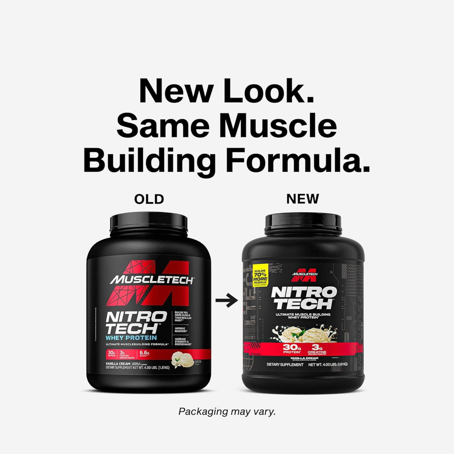 MuscleTech Nitro Tech Vanilla Cream 4lbs
