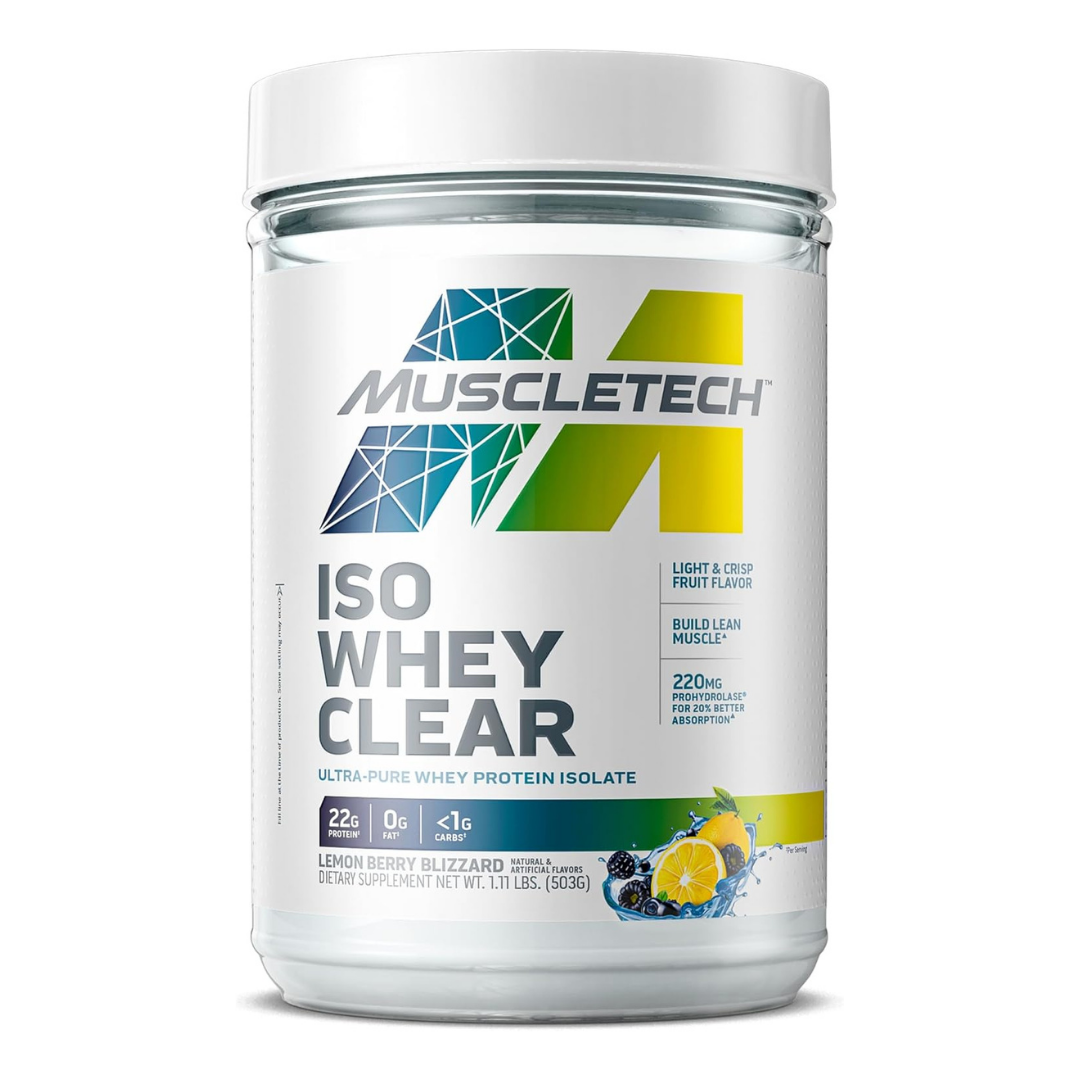 MuscleTech Iso Whey Clear Lemon Berry Blizzard 1.1lbs US (RB)