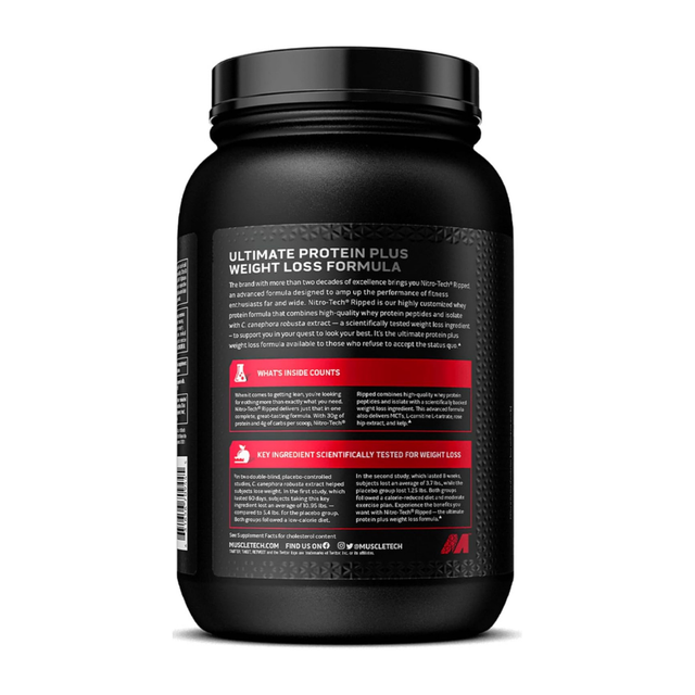 MuscleTech Nitro Tech Ripped French Vanilla Bean 2lbs