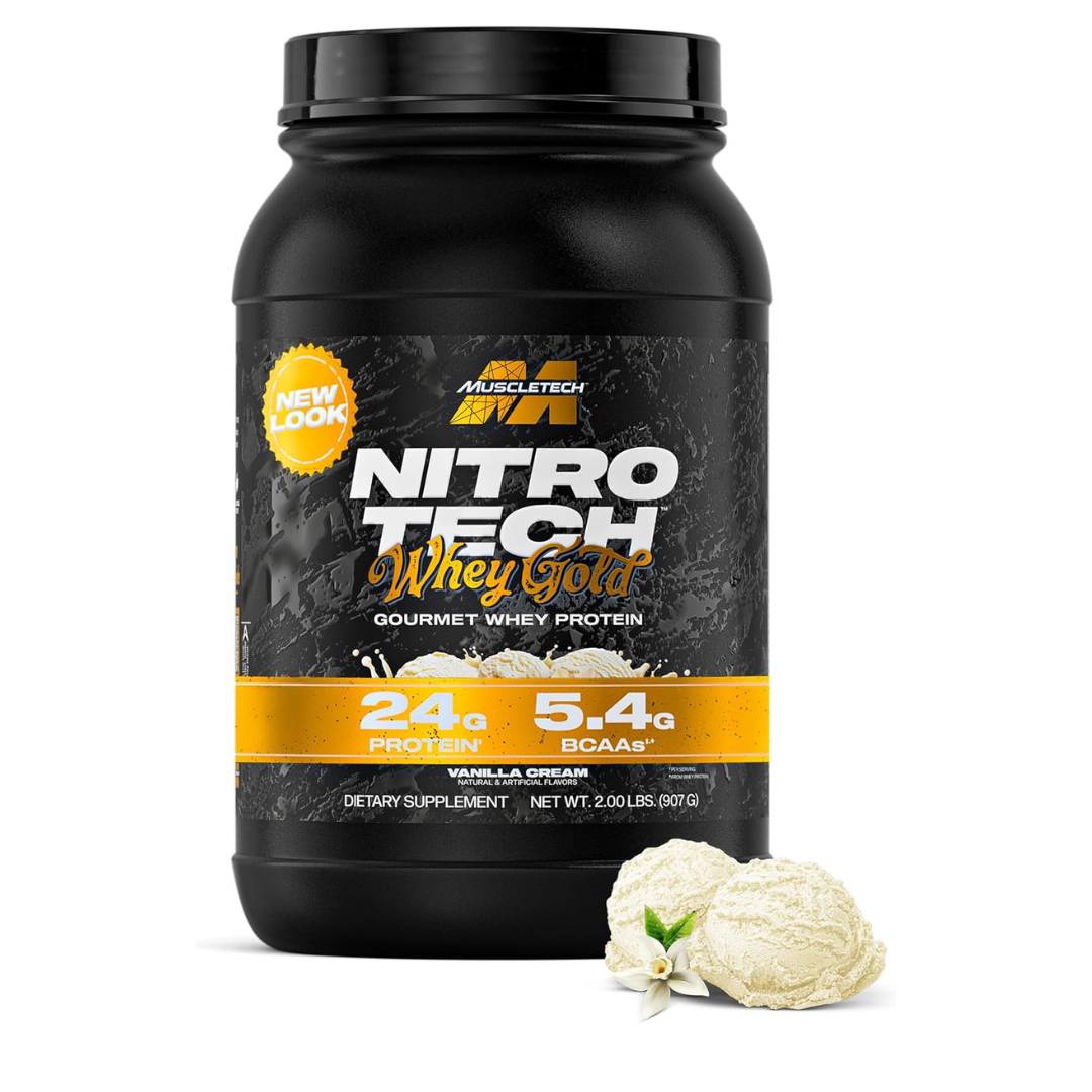MuscleTech Nitro Tech 100% Whey Gold French Vanilla Cream 2lbs US (RB)