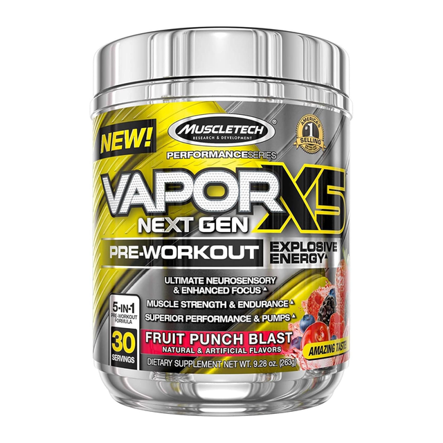 McleTech Performance Series VaporX5 Next Gen 30 servings Blue Raspberry Fion 8.04oz (228g) /INTL