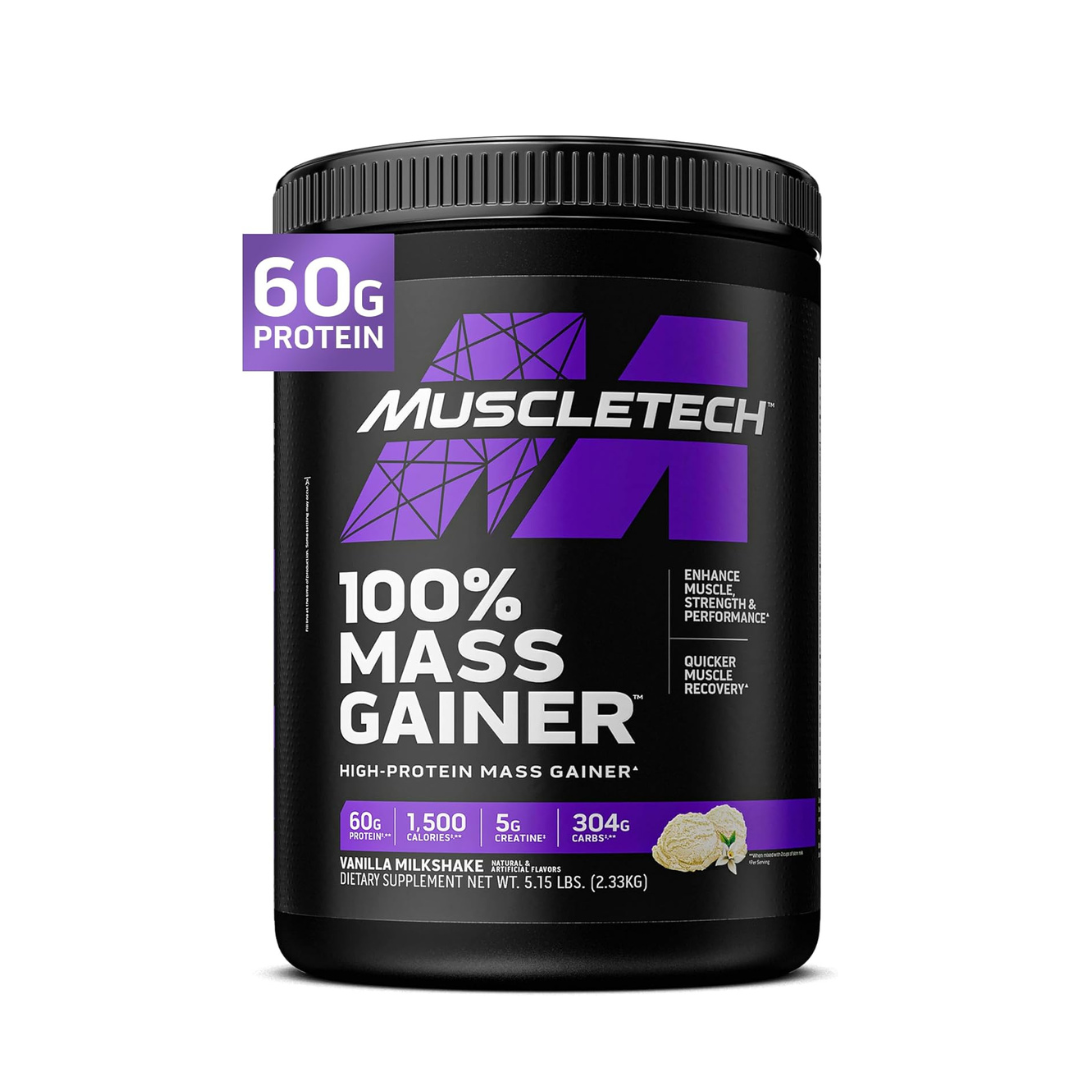 MuscleTech 100% Mass Gainer Vanilla Milkshake 5.15lbs US (RB)