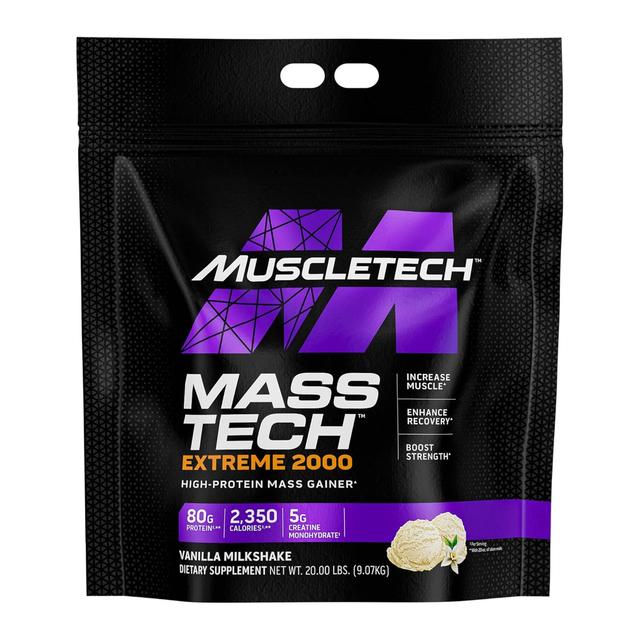 MuscleTech Mass Tech Extreme 2000 Vanilla Milkshake 20lbs