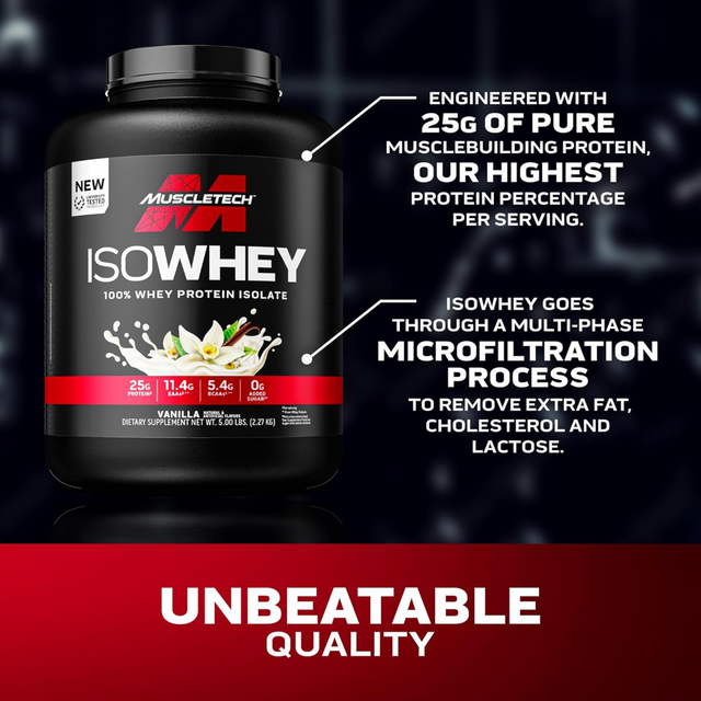MuscleTech Iso Whey Vanilla 5lbs