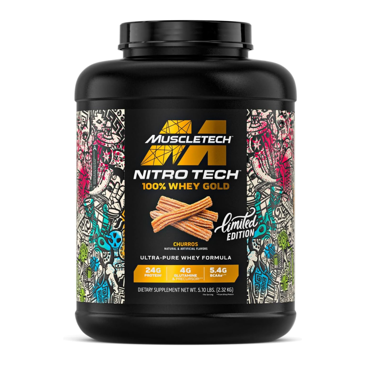 MuscleTech Nitro Tech Whey Gold Churros 5 lbs