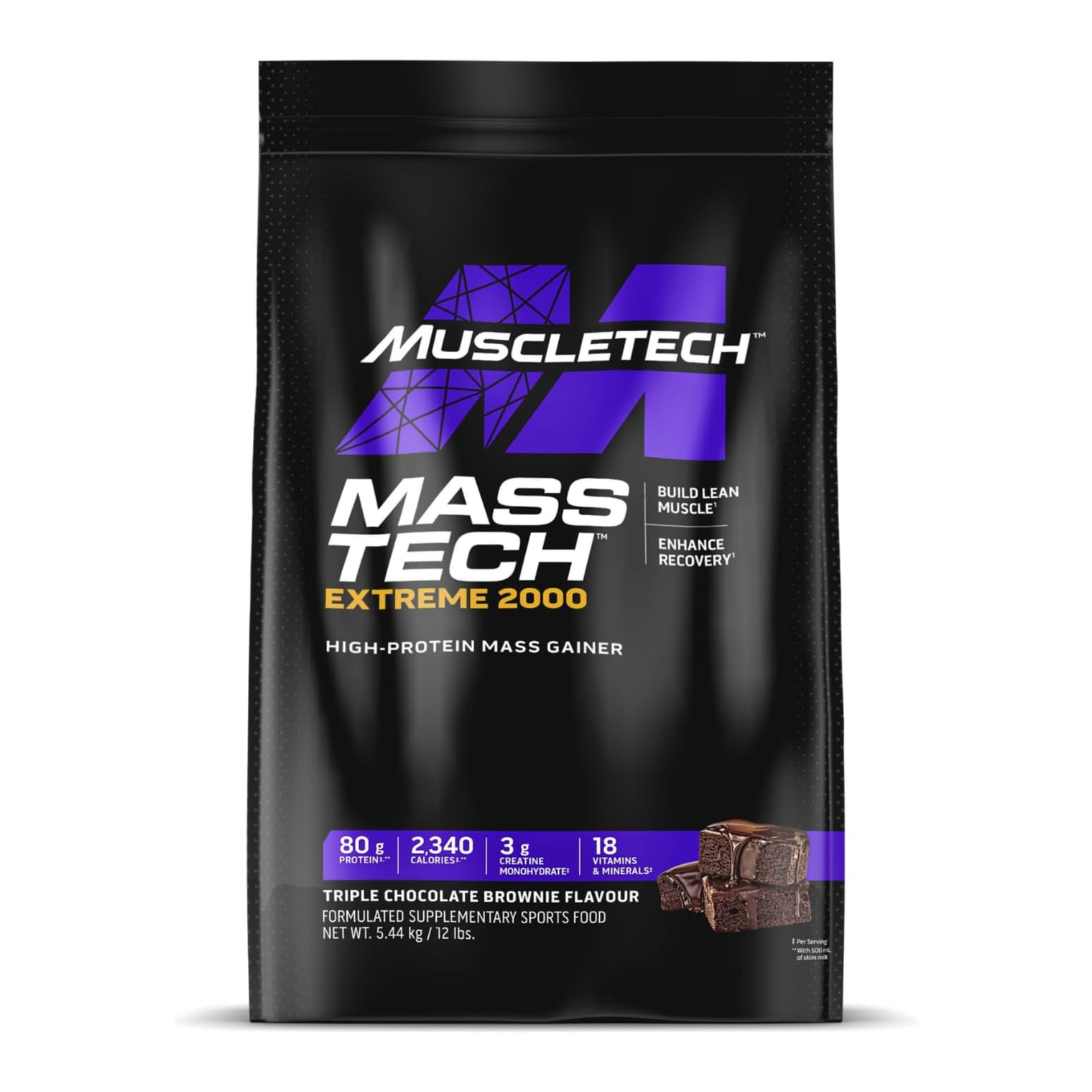 McleTech Mass Tech Extreme 2000 Triple Chocolate Brownie 12lbs