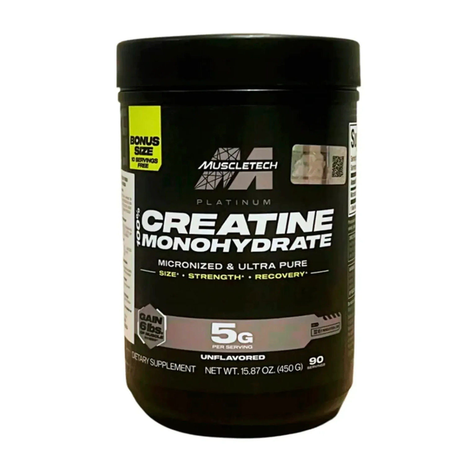 MuscleTech Platinum 100% Creatine Monohydrate Unflavored 450g