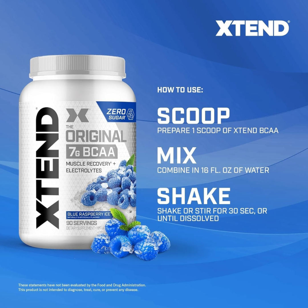 Xtend Blue Raspberry Ice Powder 90 Servings