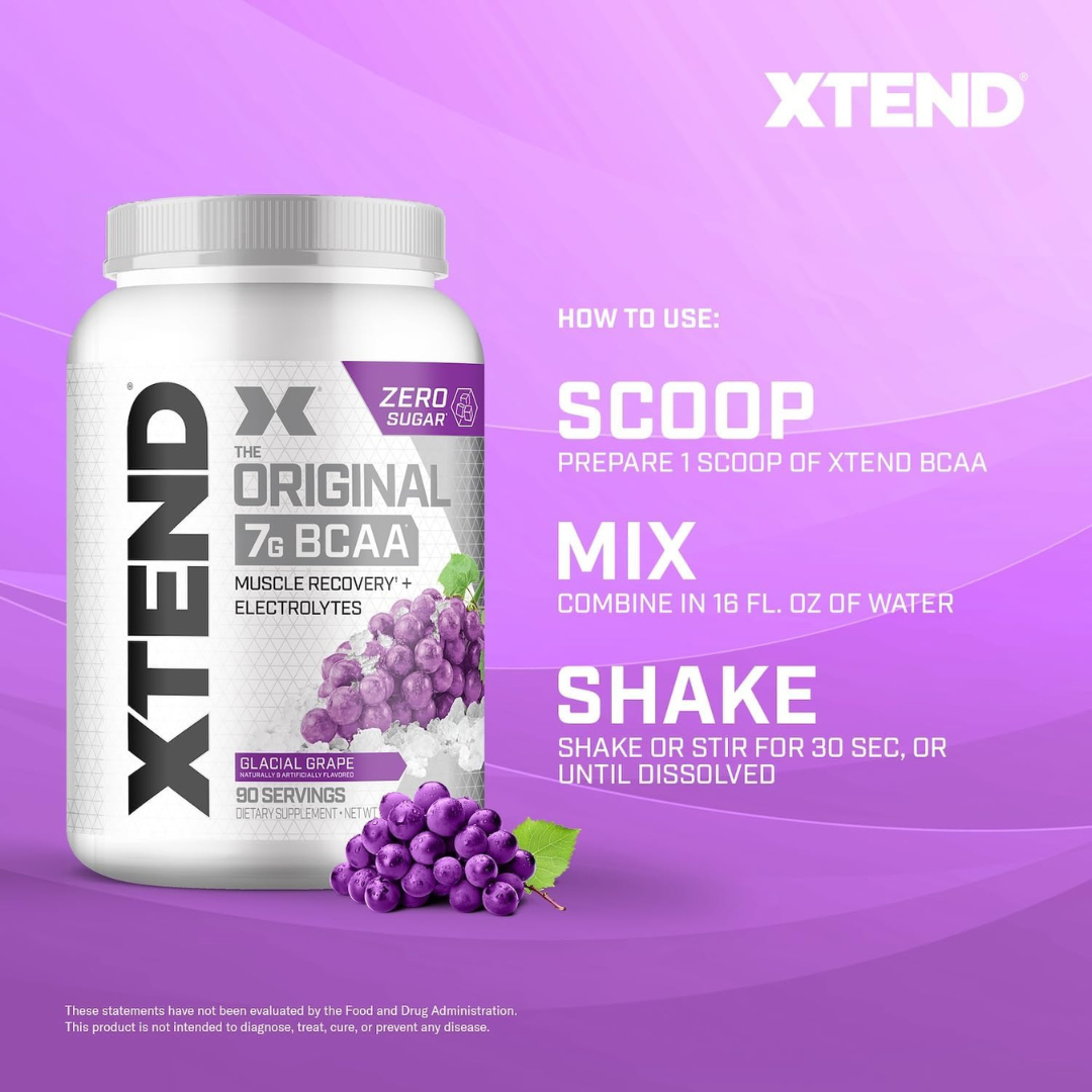 Xtend Glacial Grape Powder 90 Servings