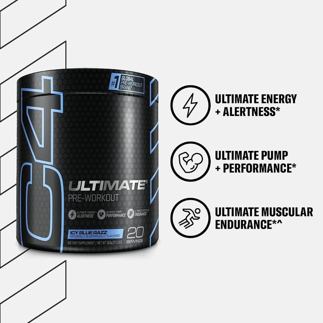 C4 Ultimate 12 Servings Icy Blue Razz