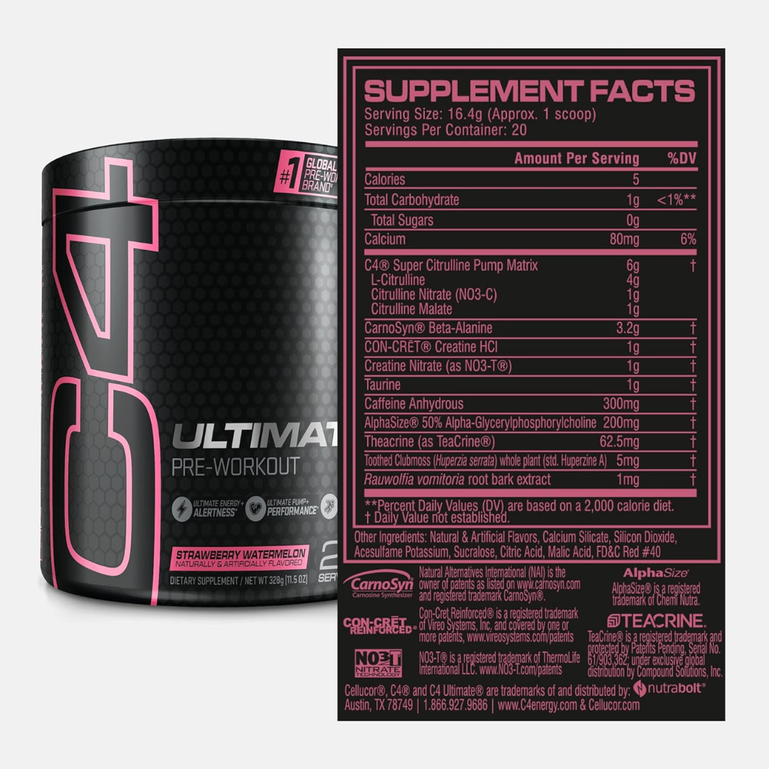 C4 Ultimate 12 Servings Strawberry Watermelon