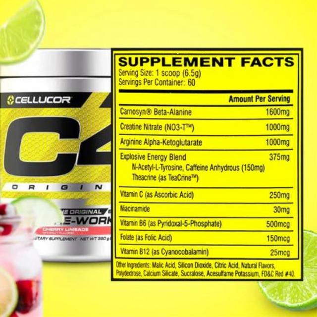 C4 Original Cherry Limeade Powder 60 Servings