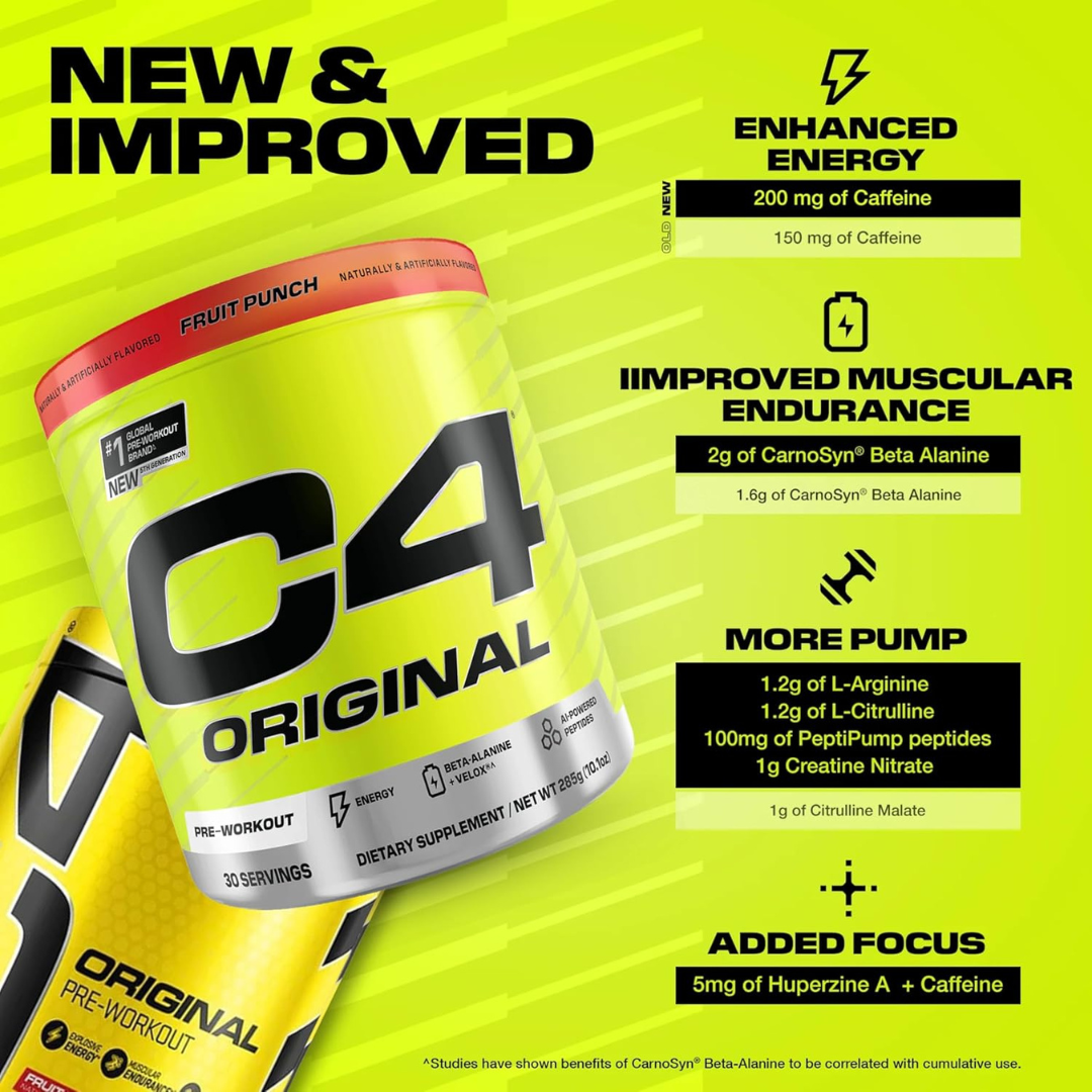 C4 Original Fruit Punch Powder 30 C4rvings