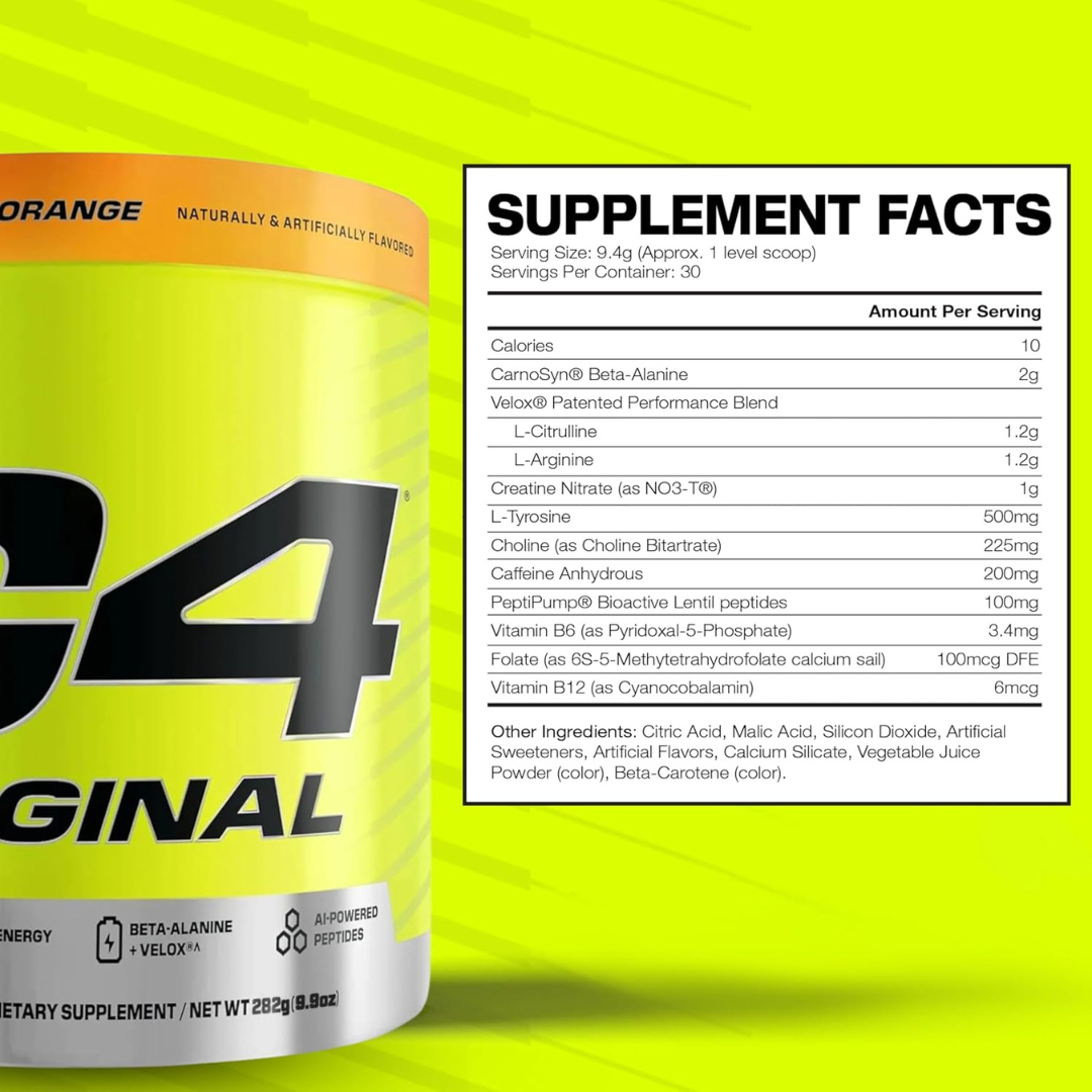 C4 Original Orange Powder 30 Servings