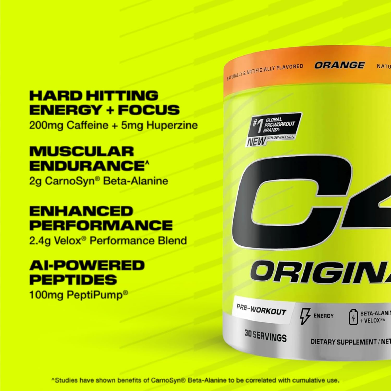 C4 Original Orange Powder 30 Servings