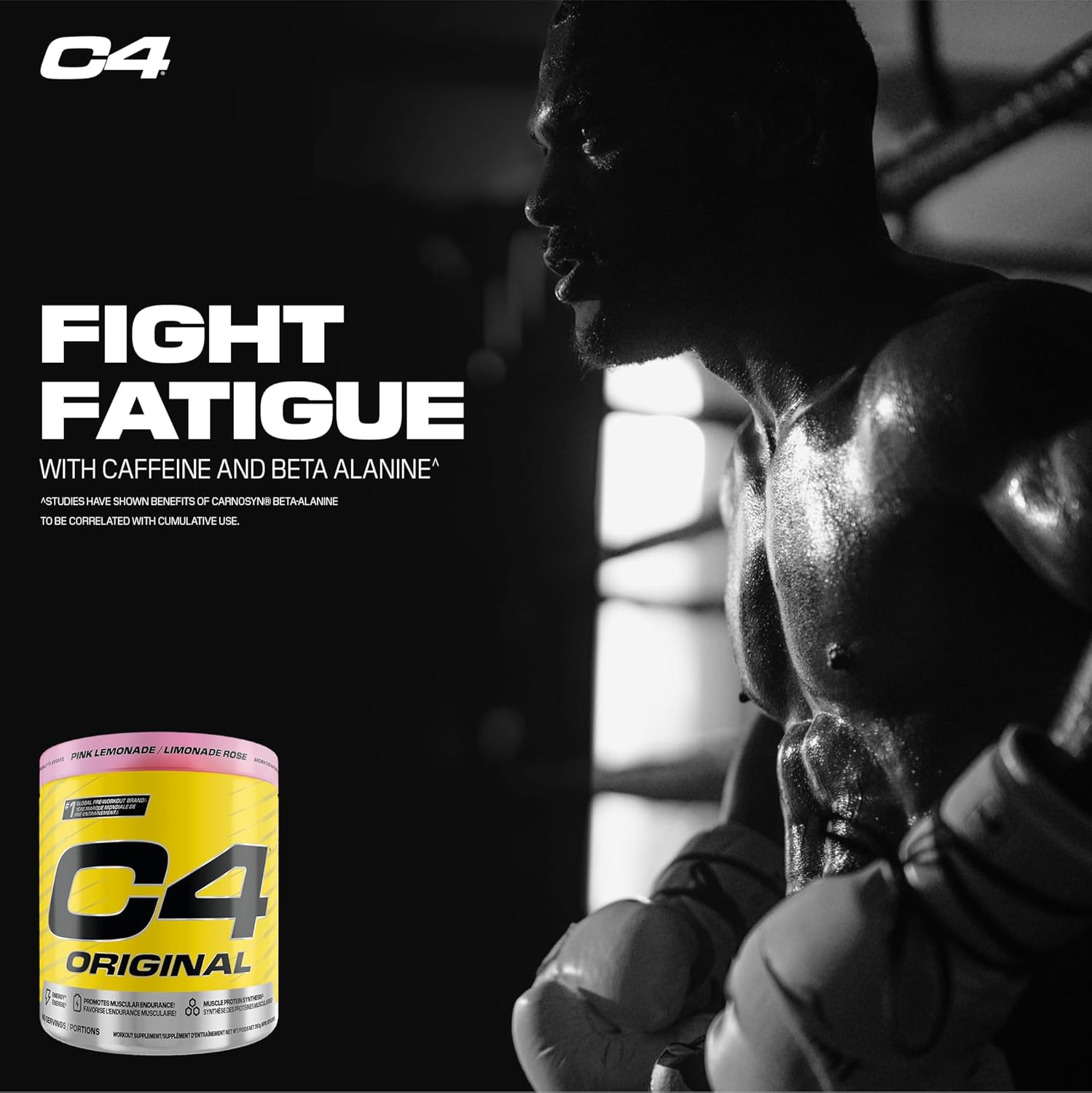 C4 Original Pink Lemonade Powder 50 Servings