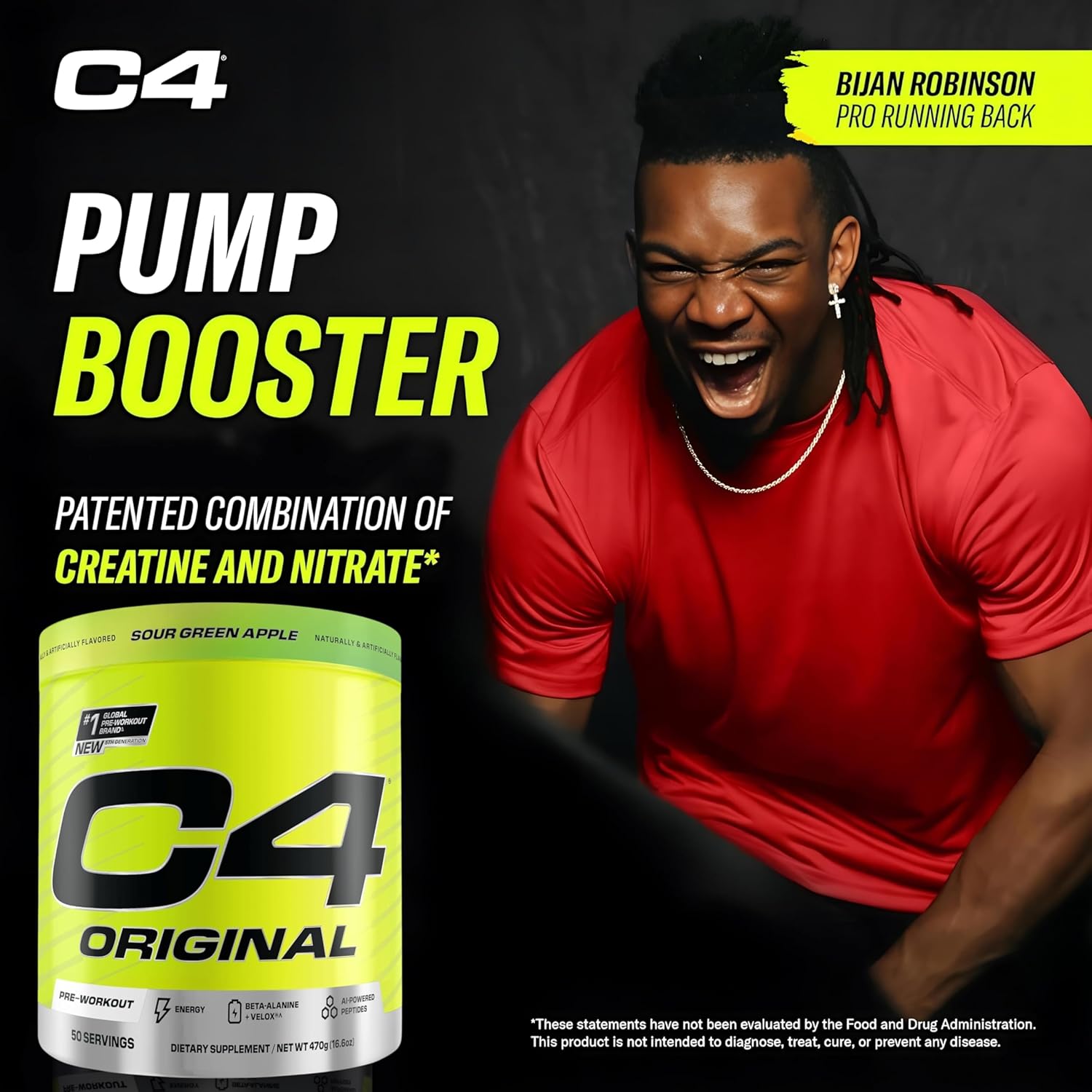 C4 Original Green Apple Powder 50 Servings