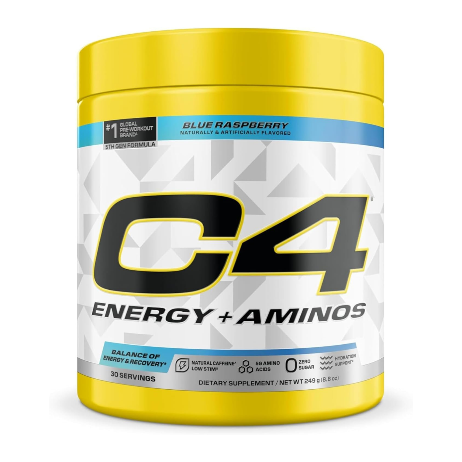 C4 Energy + Aminos Icy Blue Razz 30 servings US