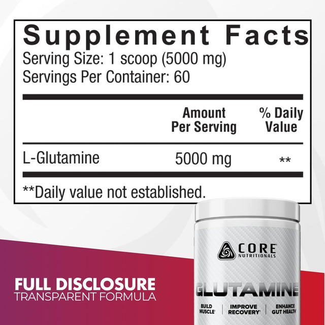 Core Nutritionals ESSENTIALS Glutamine 300g