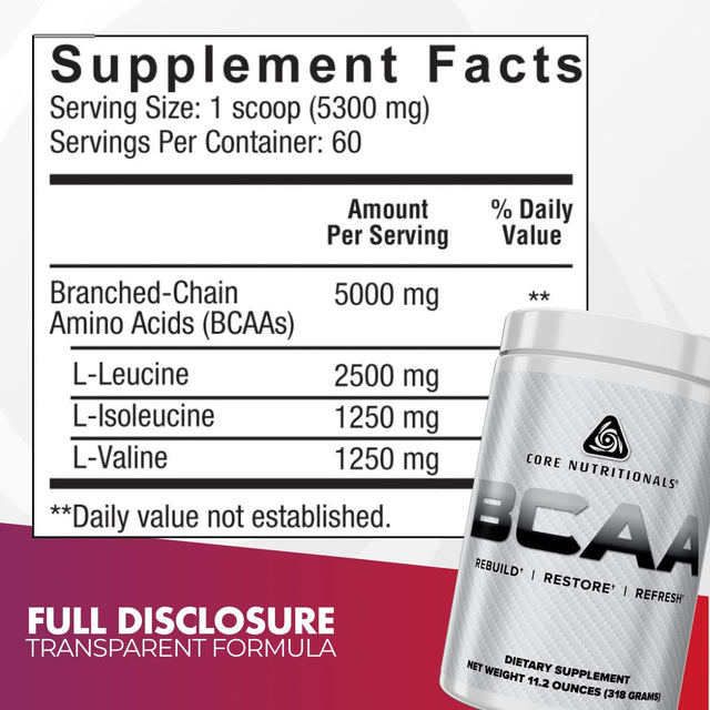 Core Nutritionals ESSENTIALS BCAAs 2:1:1 300g