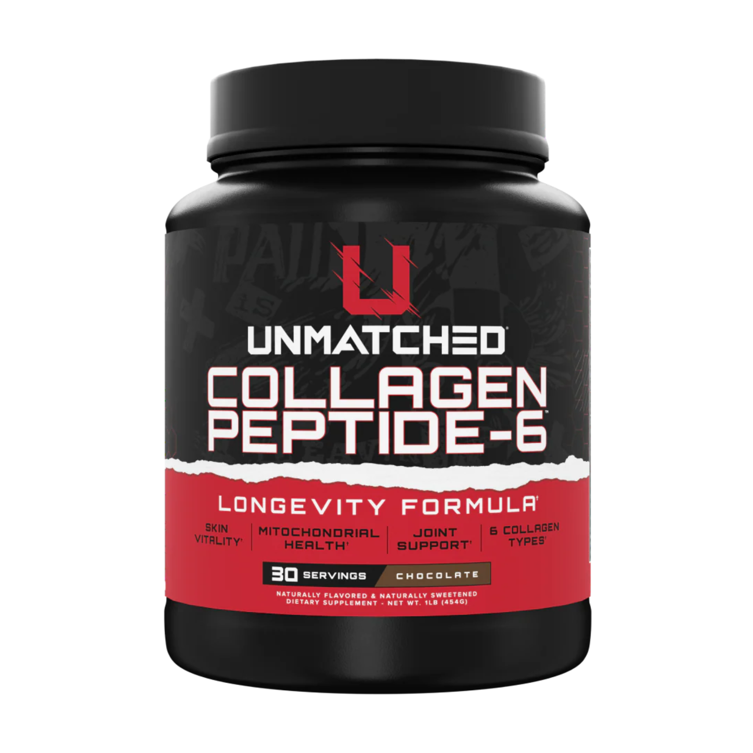 Unmatched Collagen Peptide 6 - Unflavored (1 pound, 36 servings)
