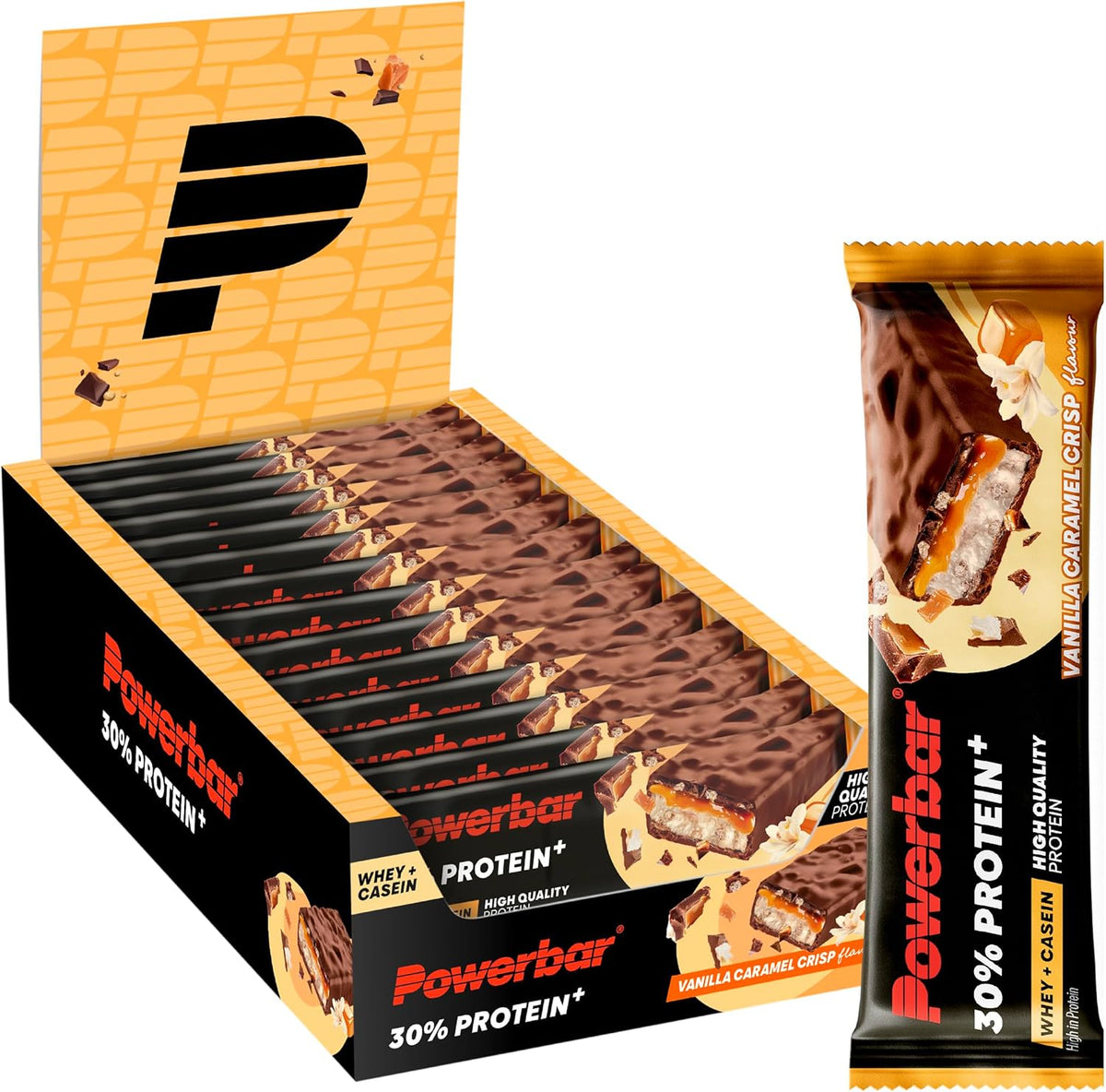 PowerBar ProteinPlus 30% Vanilla Caramel Crisp Protein Bar – 55g