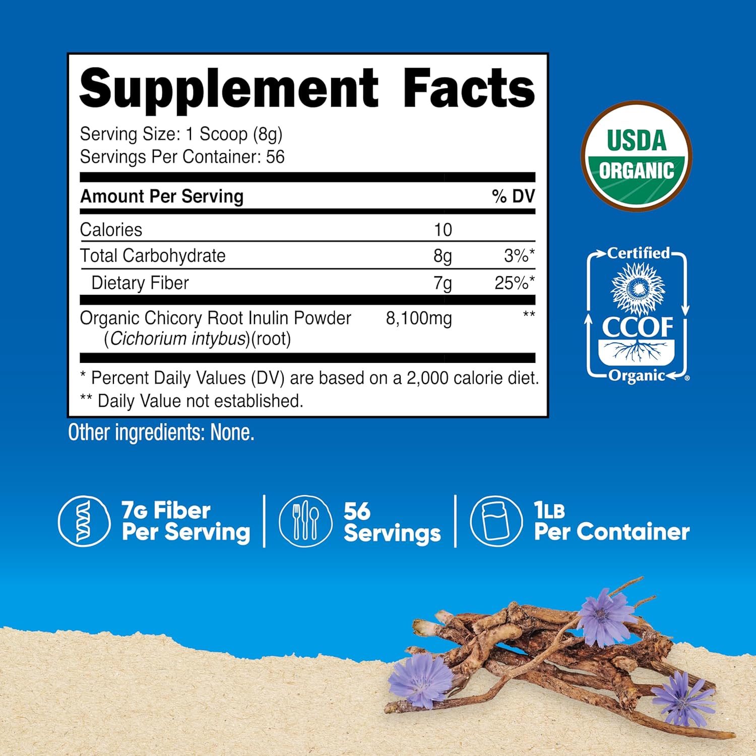 Nutricost Inulin Powder (Organic) (1 LB)