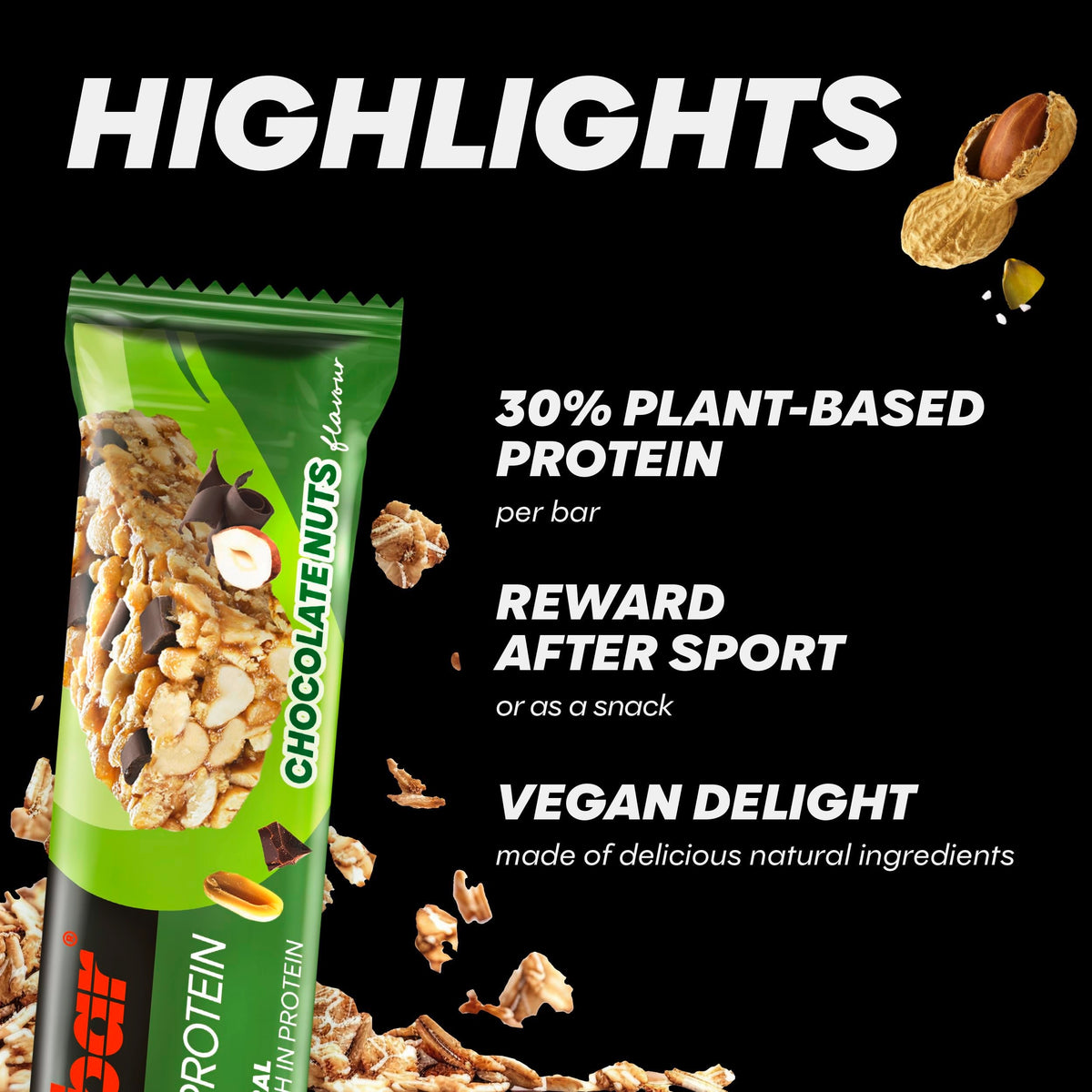 PowerBar Natural Protein Chocolate Nuts Bar – 40g