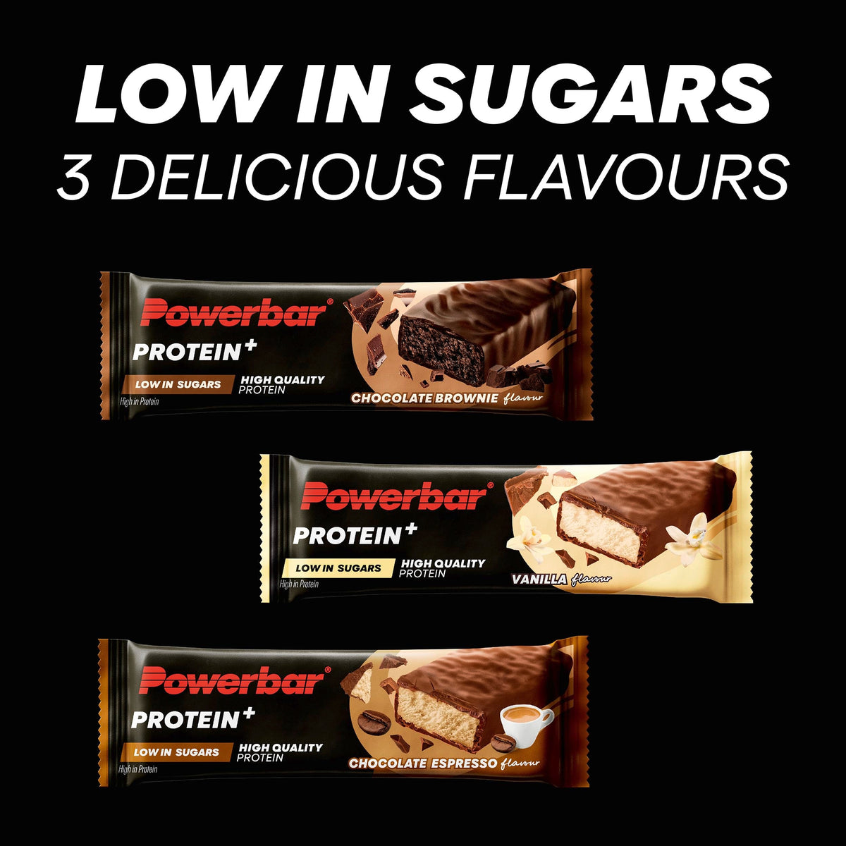PowerBar Protein Plus Low Sugar Chocolate Brownie Protein Bar – 35g
