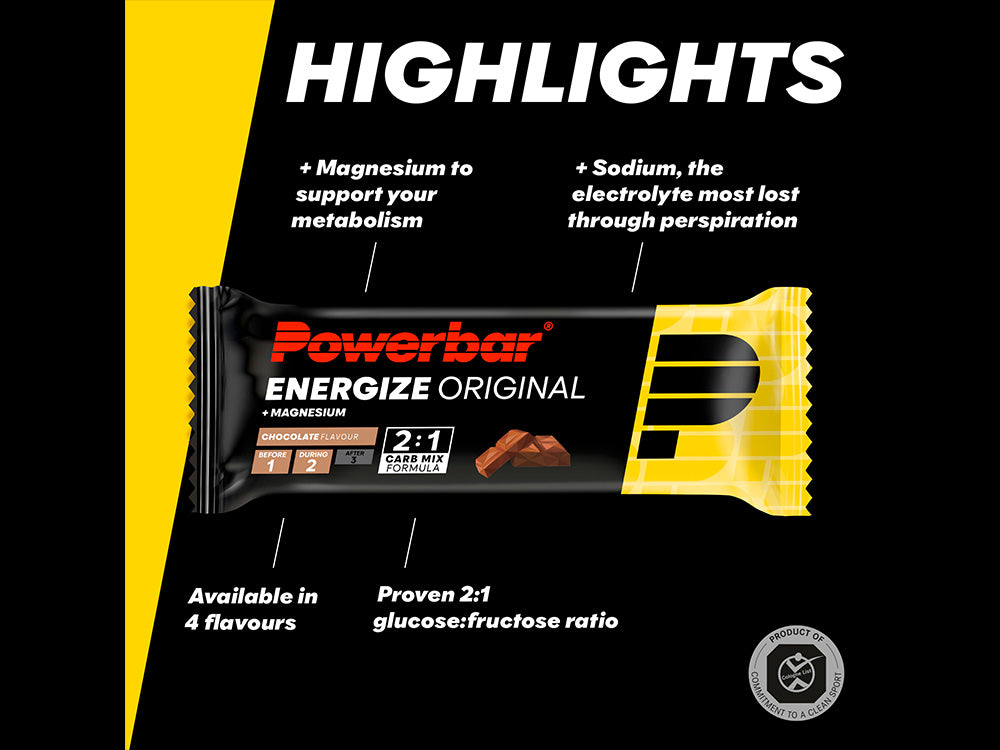 PowerBar Energize Original Chocolate Energy Bar – 55g