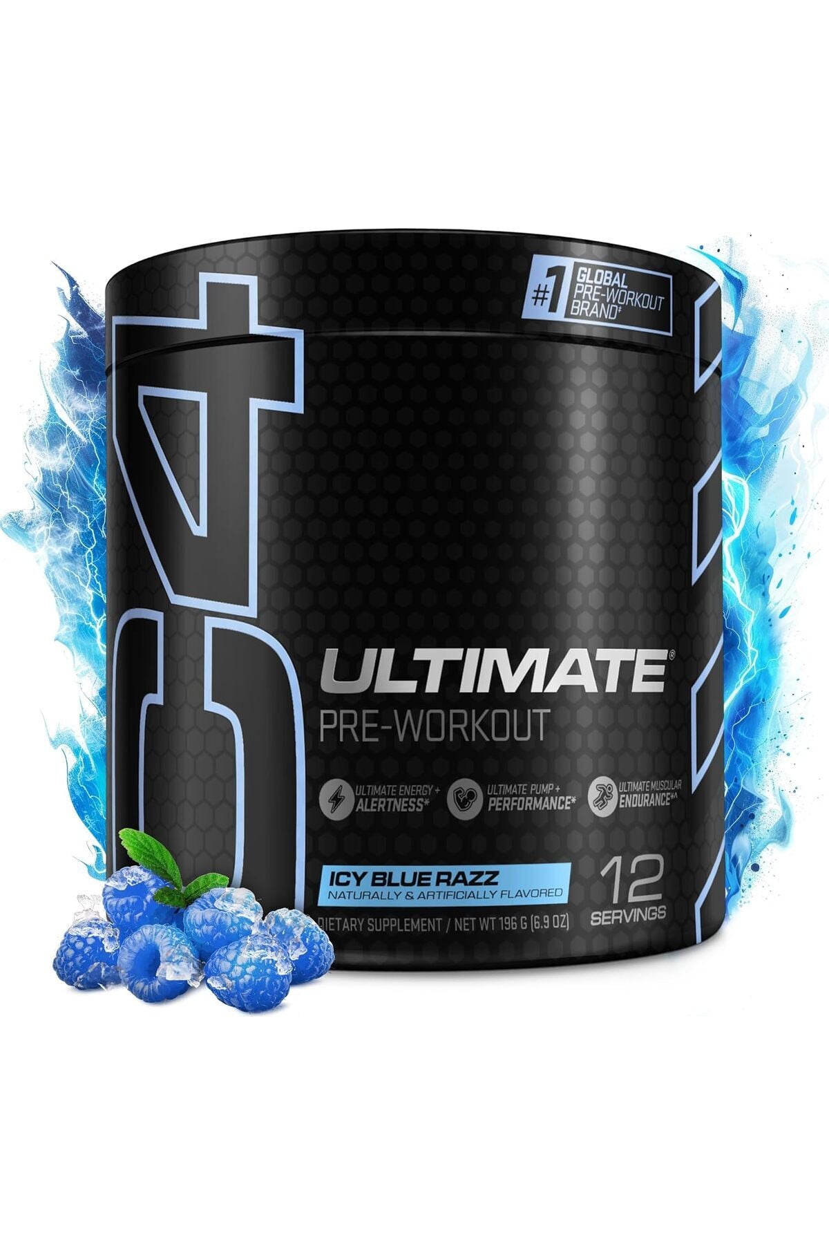 C4 Ultimate 12 Serv Icy Blue Razz