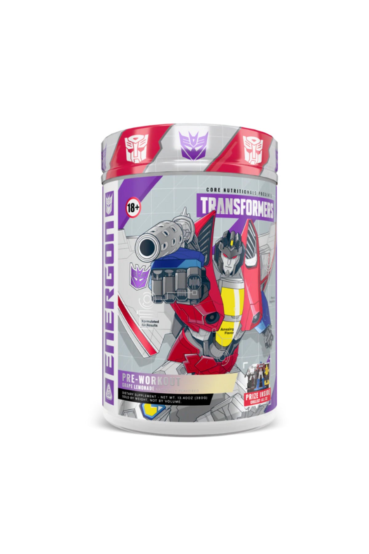 Core Nutritionals PRE WORKOUT TRANSFORMERS® ENERGON (Pre Workout) Grape Lemonade (Starscream)