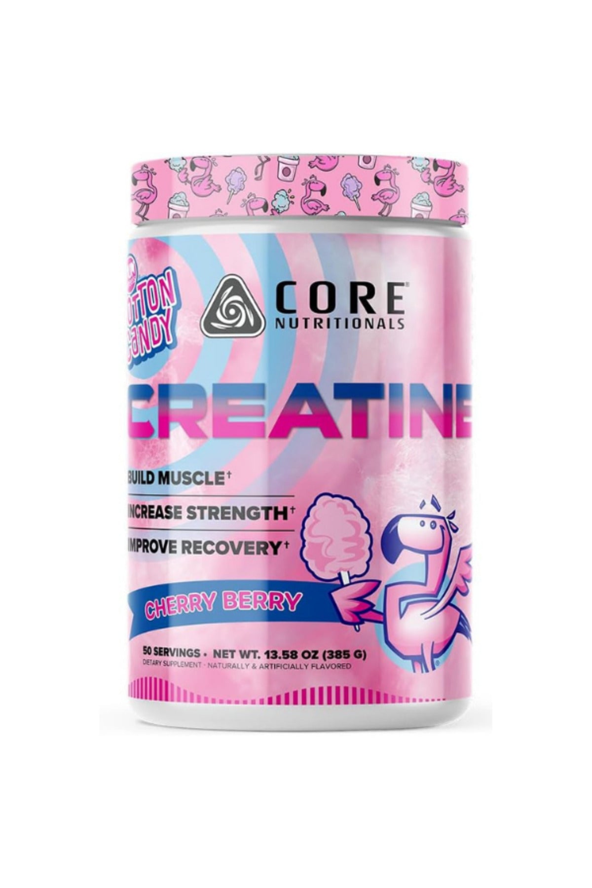 Core Nutritionals ESSENTIALS Creatine Monohydrate Fun Sweets Cherry Berry