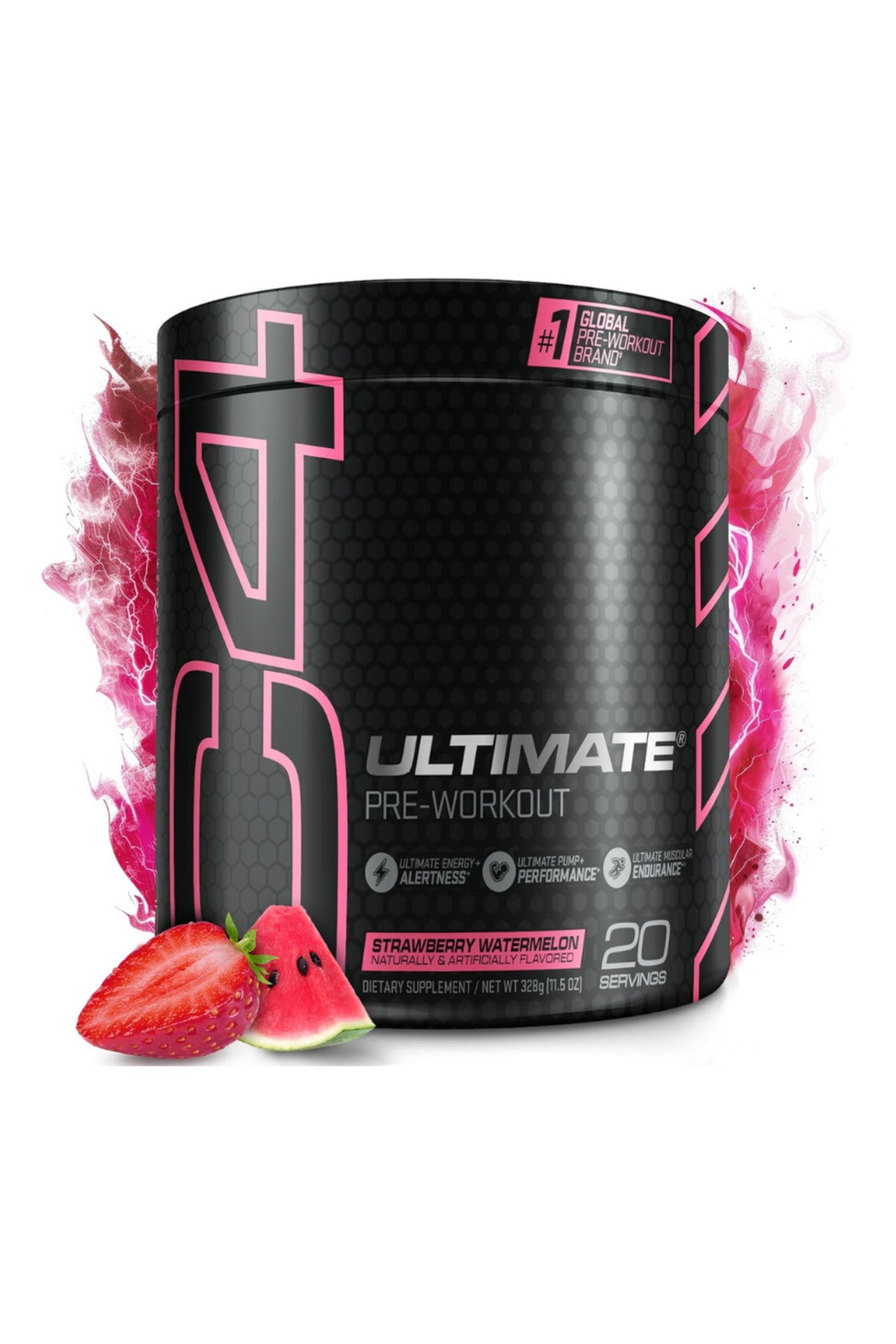 C4 Ultimate 12 Serv Straw Watermelon