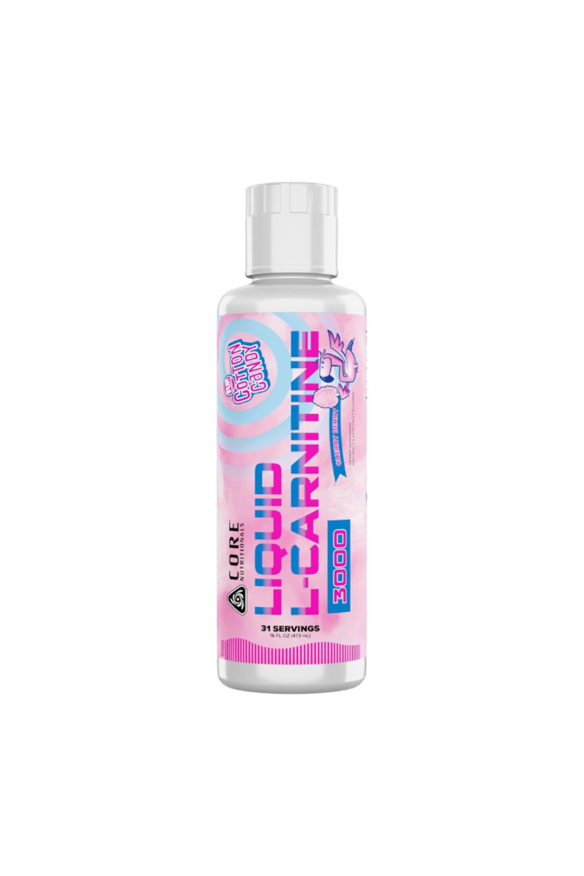 Core Nutritionals ESSENTIALS Liquid L-Carnitine 3000 Fun Sweets Cherry Berry