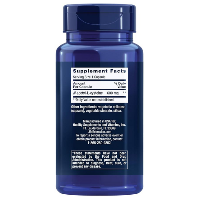 Life Extension-N-Acetyl-L-Cysteine, 600 mg, 60 capsules