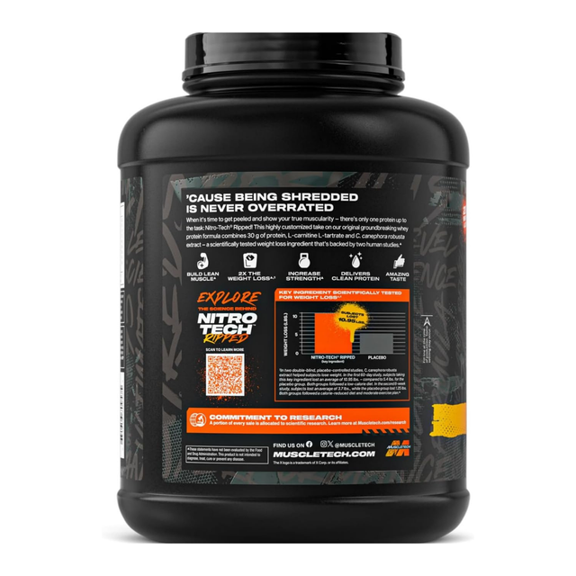 MuscleTech Nitro Tech Ripped French Vanilla Bean 4lbs