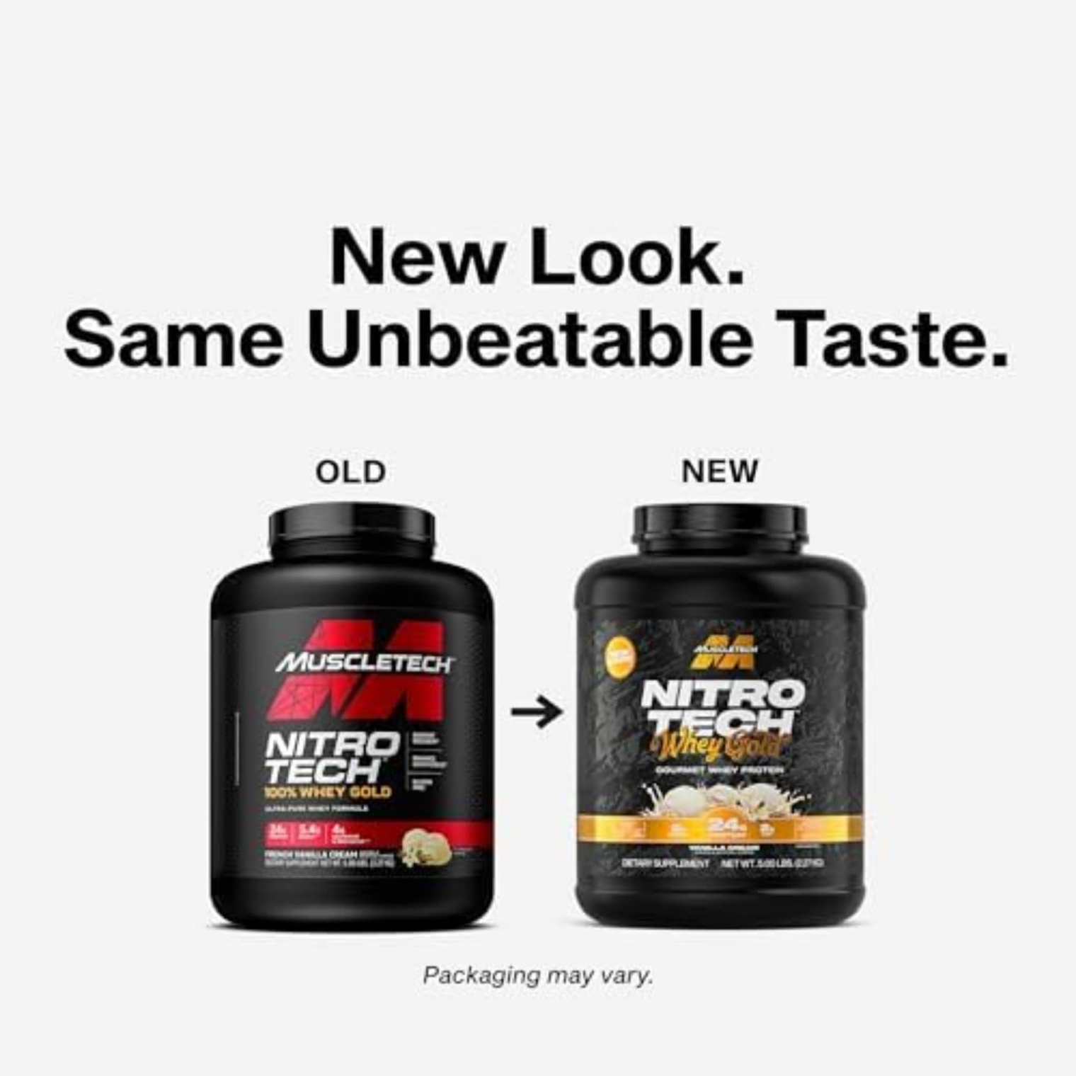 MuscleTech Nitro Tech 100% Whey Gold French Vanilla Cream 5lbs