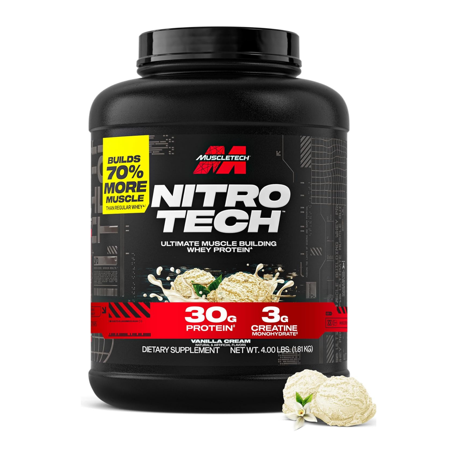 MuscleTech Nitro Tech Vanilla Cream 4lbs US (RB)