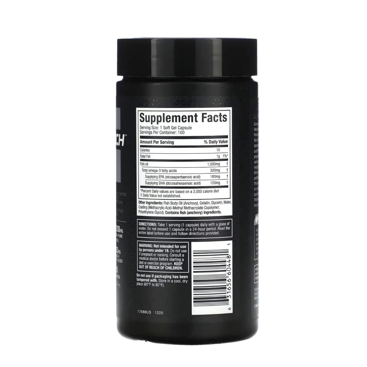 MuscleTech Platinum 100% Omega Fish Oil - 100ct