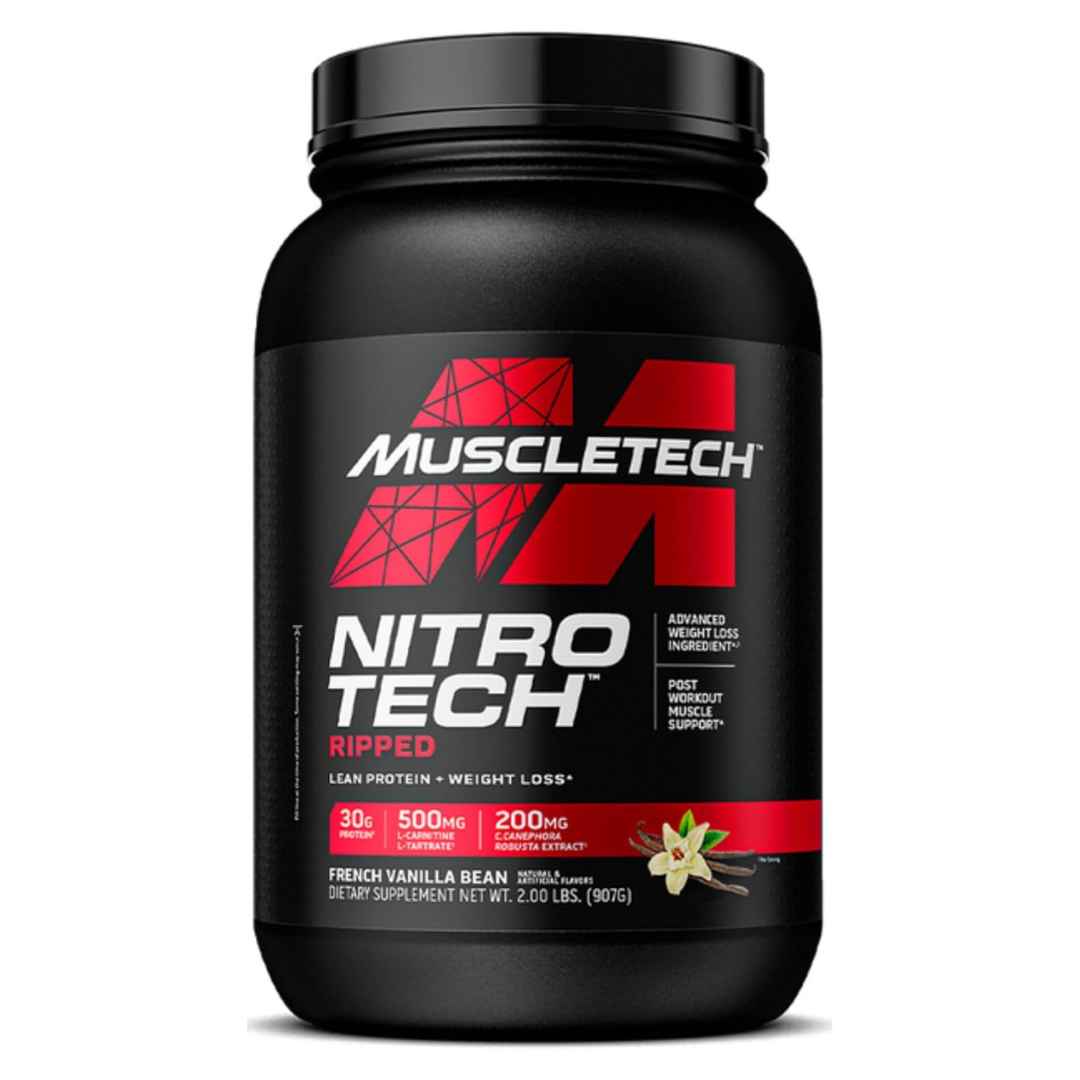 MuscleTech Nitro Tech Ripped French Vanilla Bean 2lbs US (RB)