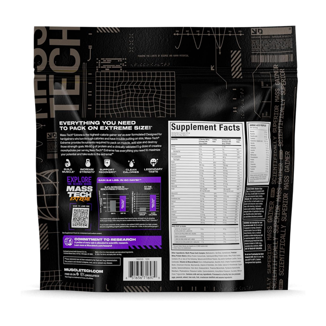 MuscleTech Mass Tech Extreme 2000 Vanilla Milkshake 6lbs