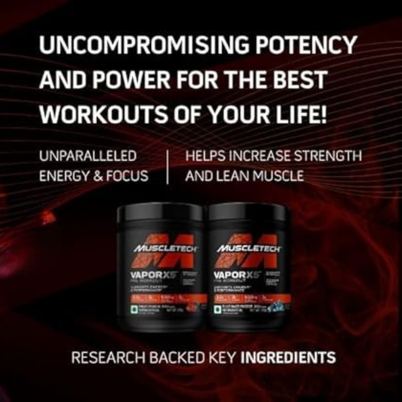 MuscleTech VaporX5 30 servings Blue Razz Freeze
