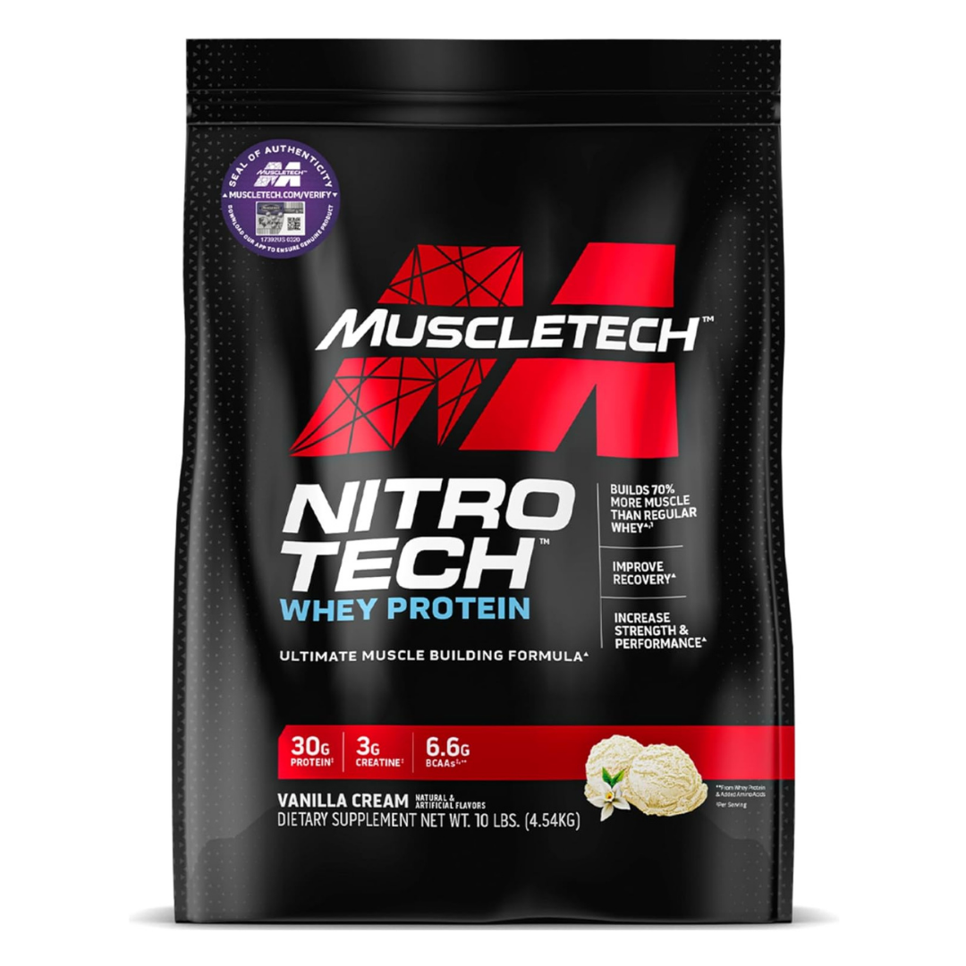 MuscleTech Nitro Tech Vanilla Cream 10lbs US (RB)