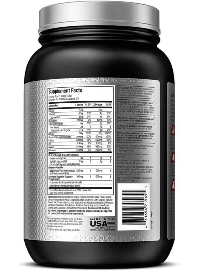 MuscleTech Nitro Tech Elite Cookies and Cream 1 kgs
